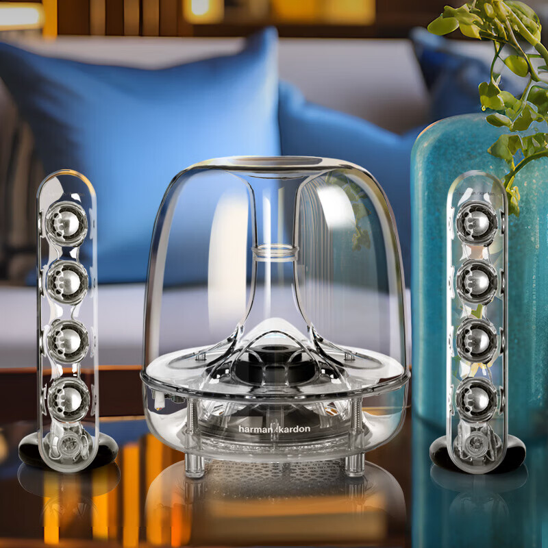 Harman Kardon/哈曼卡顿 水晶三代音响 桌面电脑音箱 室内多媒体下沉式低音炮 SoundSticks 3代环绕立体声