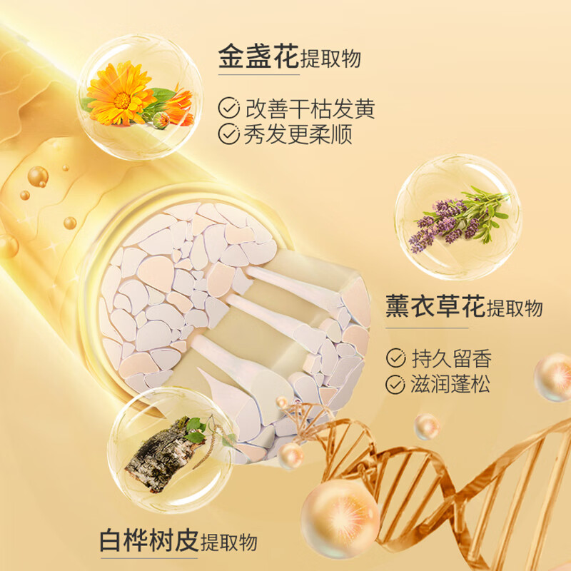阿道夫人参自然洗发水护发素留香(焗养丝滑+五项专研)300g洗护套组*1套