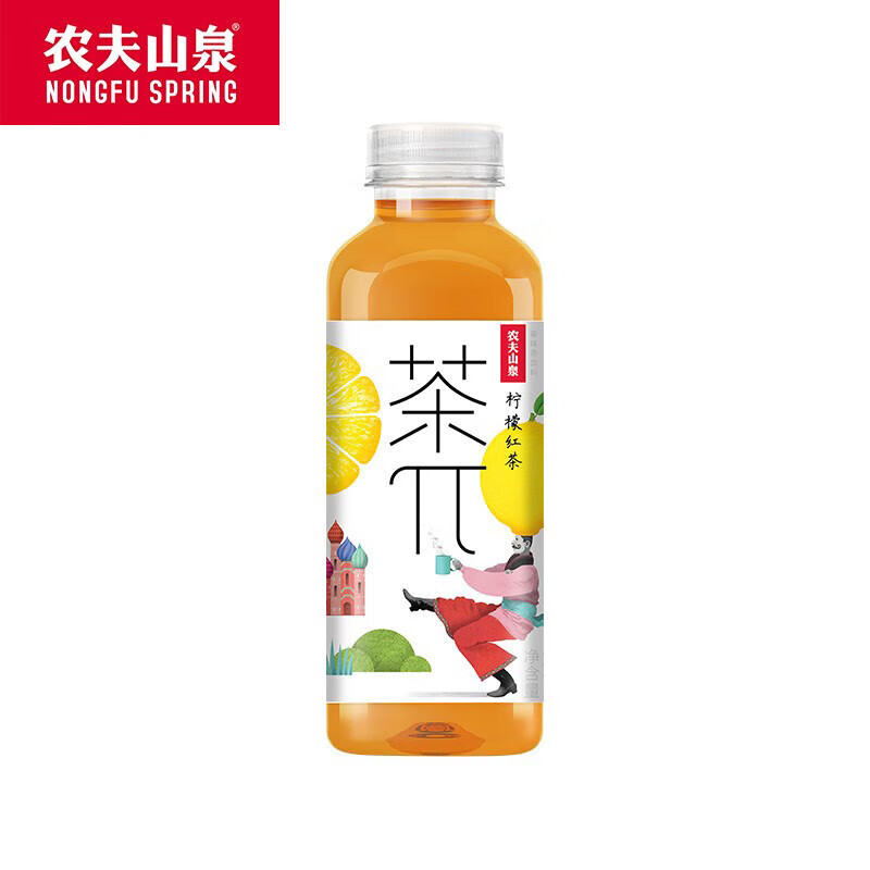 农夫山泉 柠檬红茶500ml*15瓶/箱 茶π(茶派)果味茶饮料 旅行露营