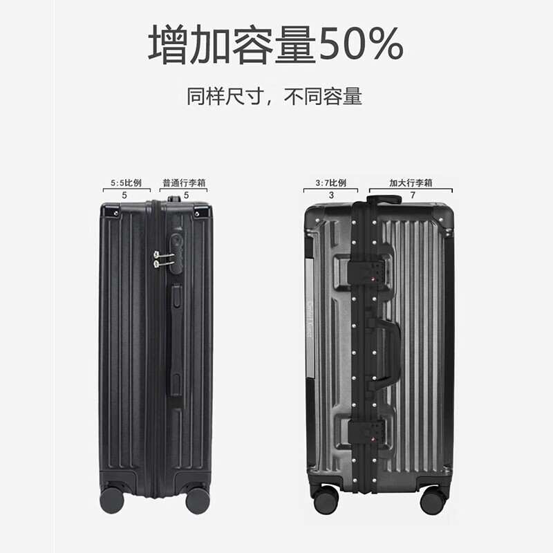 Cmierf Kuect大容量女拉杆箱男密码箱耐磨抗摔万向轮旅行箱 CK-XLX002 20英寸