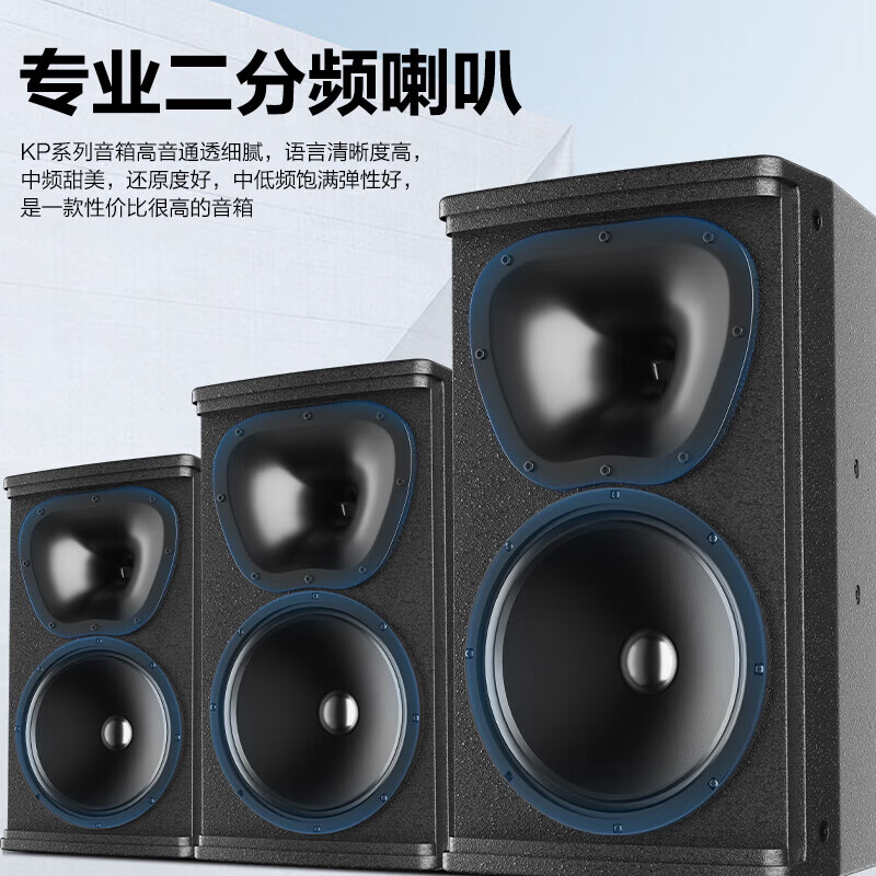 惠度 KP-610 专业舞台扩声音箱大型会议室多功能厅宴会厅大功率音箱娱乐室扩声音响设备