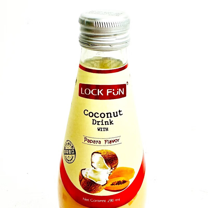 乐可芬椰汁木瓜味290ml*12玻璃瓶（京东快递发货）