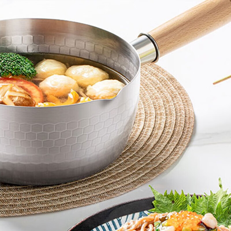 爱仕达奶锅汤锅不锈钢奶锅宝宝辅食锅一锅多用 18CM NS18B2TG