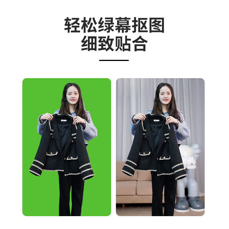 联想（Lenovo）thinkplus电脑直播摄像头4K高清带麦克风电脑摄像头自动对焦免驱动视频会议直播带货摄像头WL48A