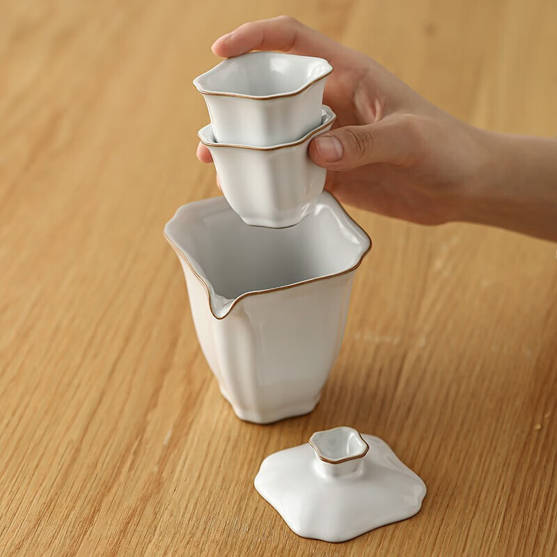 小封有礼吉幸快客便携茶具功夫  茶具陶瓷办公旅行茶具日式茶具套装快客杯