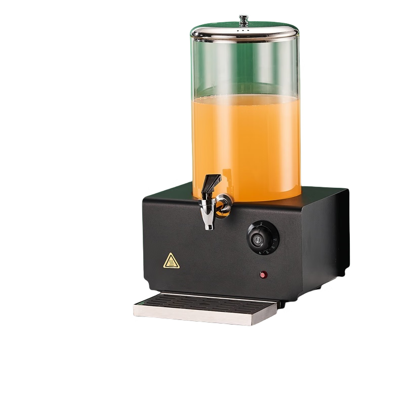 炜杰兴自助餐电加热玻璃罐果汁牛奶豆浆保温桶定制8升单头/旋钮调温