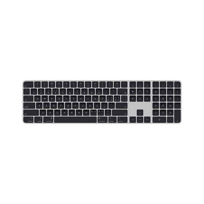 Apple/苹果 带有触控 ID 和数字小键盘的妙控键盘中文 (拼音) Mac键盘 办公 电脑键盘 无线键盘 黑色