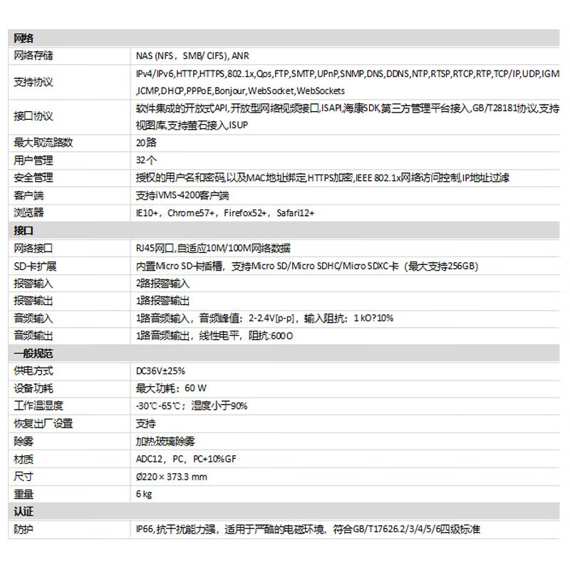 海康威视（HIKVISION）监控摄像头iDS-2SE7C144IMW-D(23/F1)(P3)