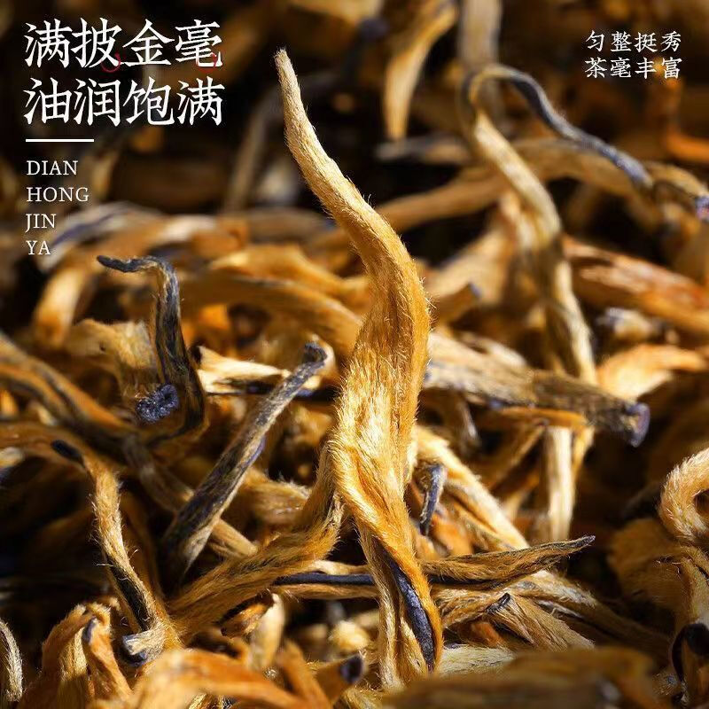 清湍韵特级滇红金丝新茶叶云南凤庆头春古树金芽蜜香型250g*2罐装
