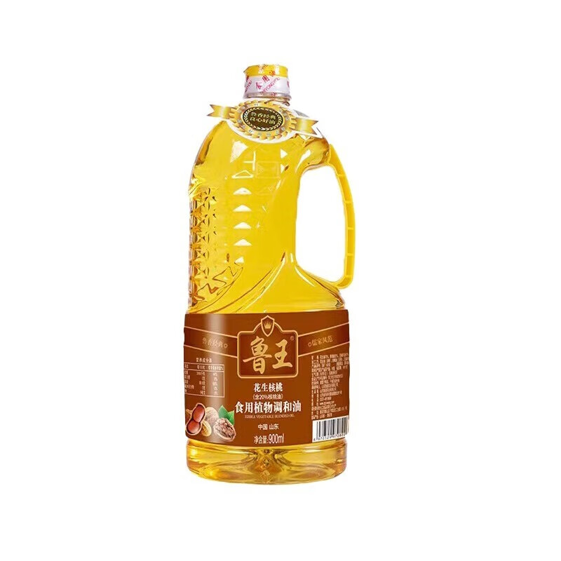鲁王 企业团购 好物推荐 花生核桃食用植物调和油(900ml*2瓶)*5组