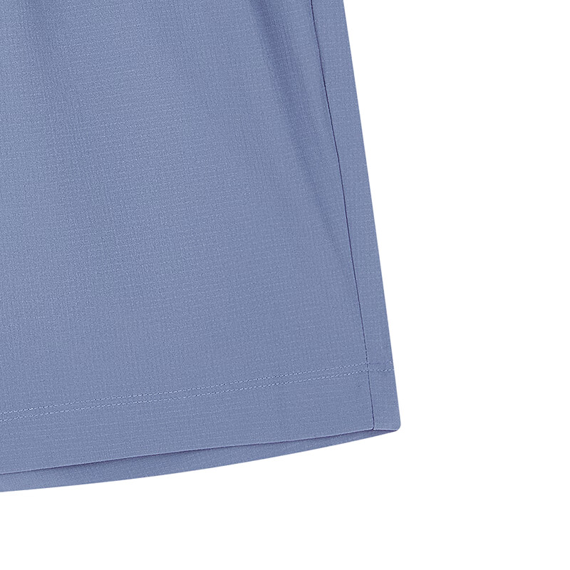 Champion冠军短裤男新款简约休闲纯色运动裤梭织直筒裤 雾霾蓝 XL