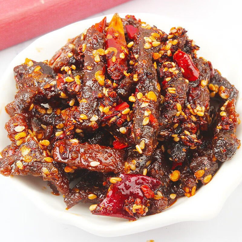 科尔沁 牛肉零食麻辣牛肉52g*5