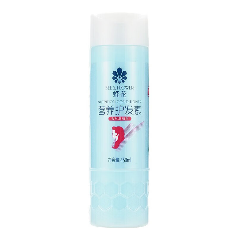 蜂花柔亮营养护发素丝肽精华补水改善干枯毛躁润发乳含丝肽450ml*5瓶