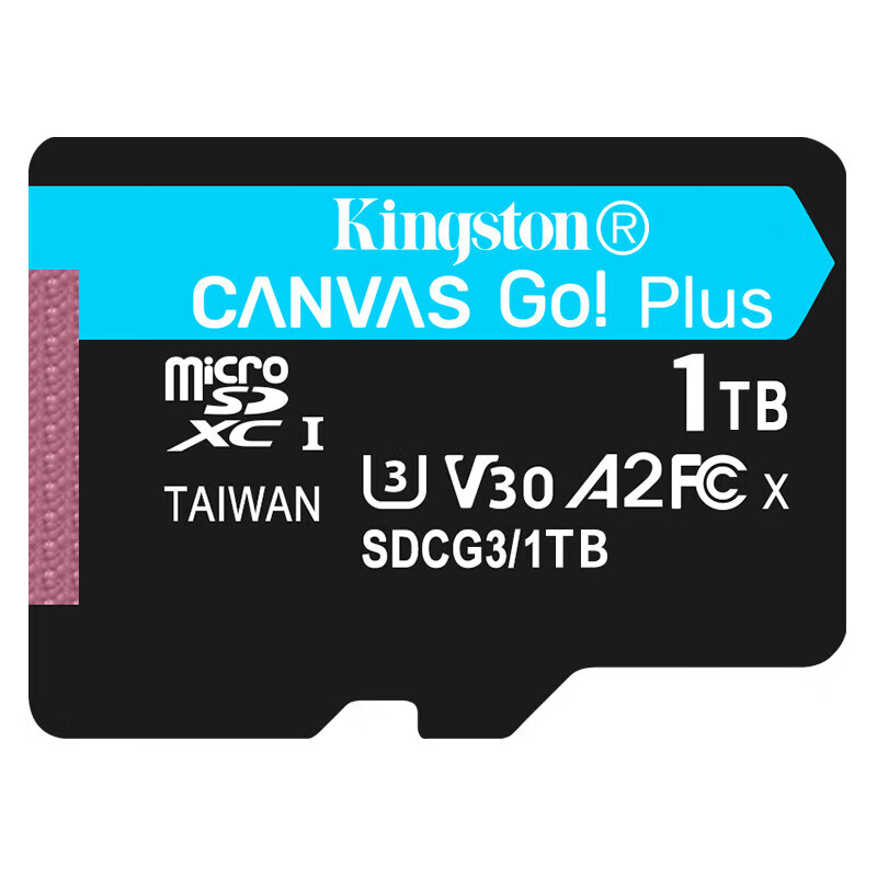 金士顿1TB TF（MicroSD）内存卡U3 V30 A2 4K 读170MB/s游戏机 行车记录仪 运动相机无人机 监控存储卡