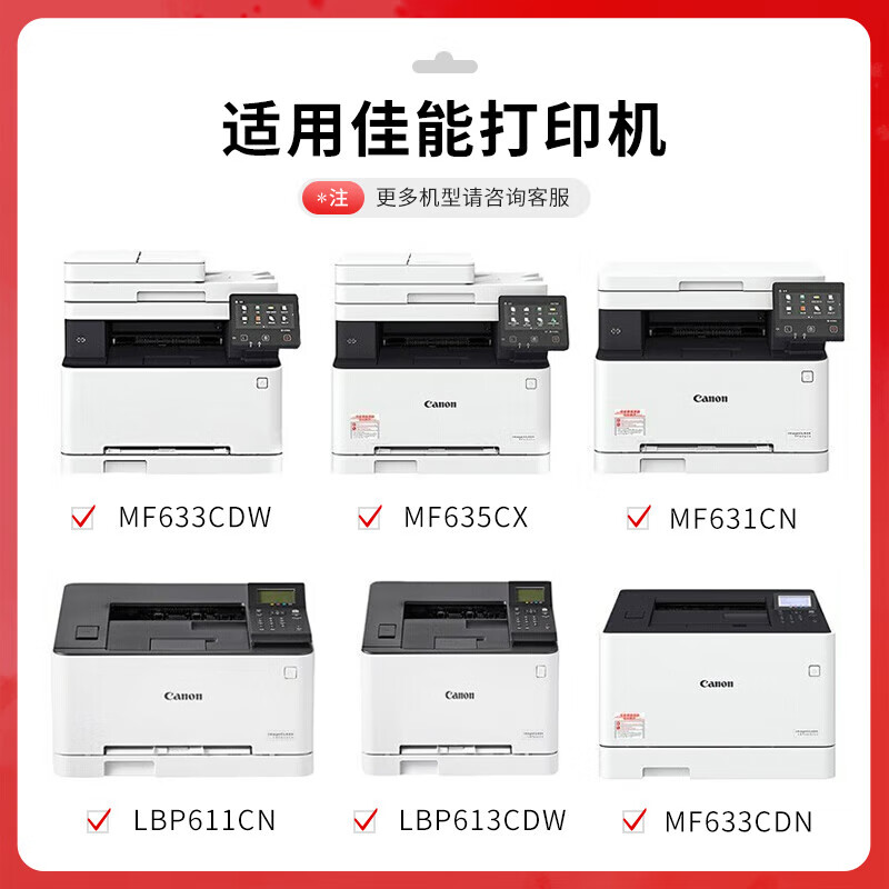 得印PLUS CRG045 打印量1600页（适用佳能645cx MF645CX mf643cdw LBP621cw LBP623） 硒鼓 (计价单位：支）红色