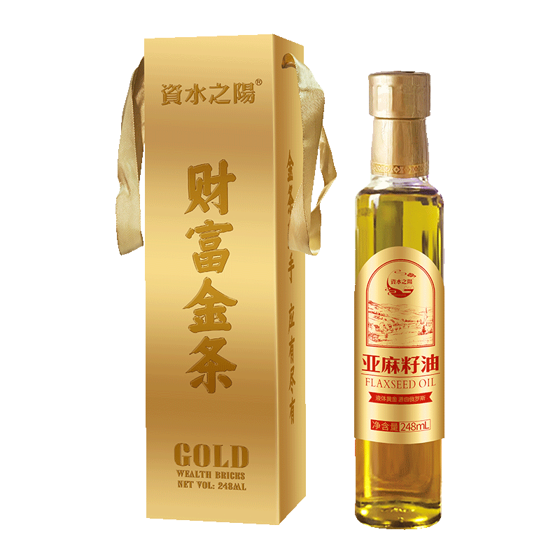 资水之阳  财富金条亚麻籽油248毫升