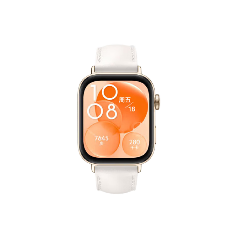 华为（HUAWEI）WATCH FIT 3 智能手表 珍珠白 轻薄大屏运动减脂 男女情侣手