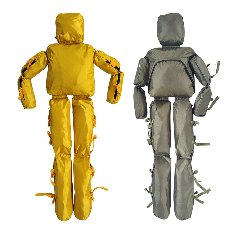 朴程水上模拟救援训练假人人偶 双层防水牛津布 军绿色高175cm*重60kg