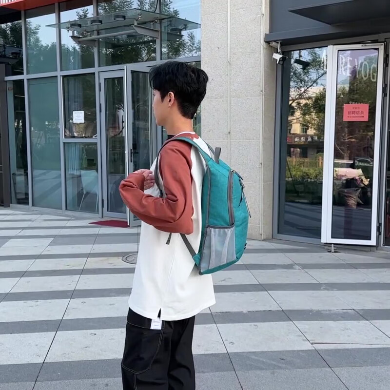 华纳海姆（Vanaheimr）大容量骑行包多功能可折叠登山包耐磨防泼水双肩包 均码 灰色*1个