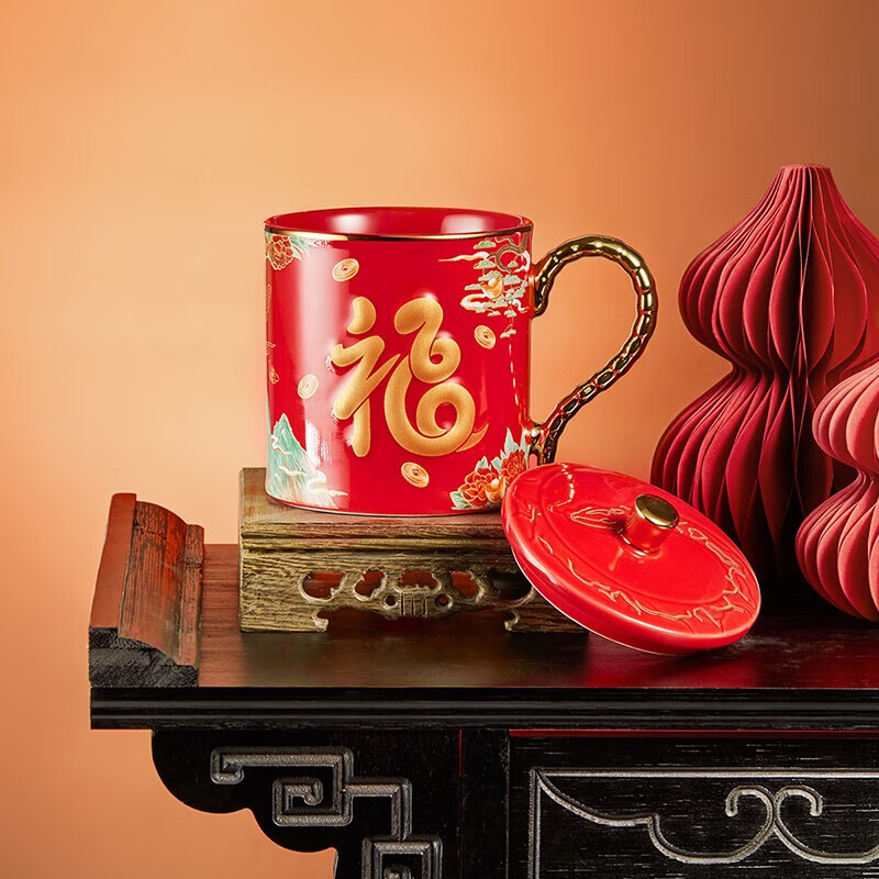 共禾京品（JINGREPUBLIC）福葫蛇瑞马克杯对杯礼盒 SZWACOM240017