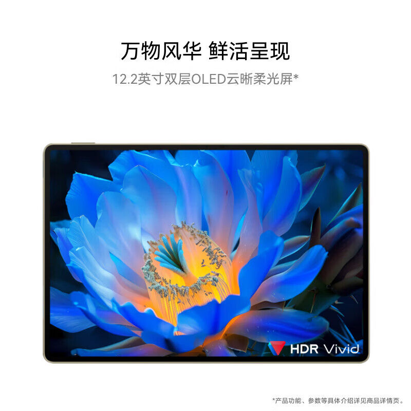 华为（HUAWEI）MatePad Pro 12.2英寸柔光版144Hz高刷双层OLED柔光屏高效学习办公创作平板电脑16+1TB WIFI 流金