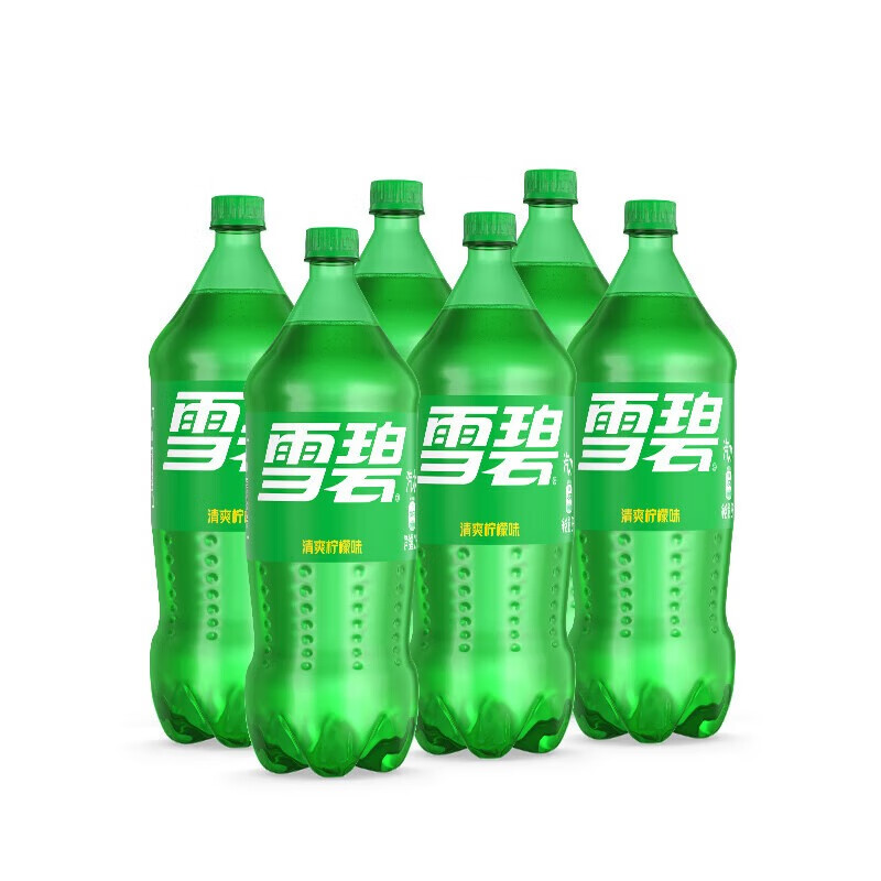 可口可乐 碳酸饮料汽水 家庭装 公司福利 清爽柠檬味雪碧(2L*6瓶)*20箱