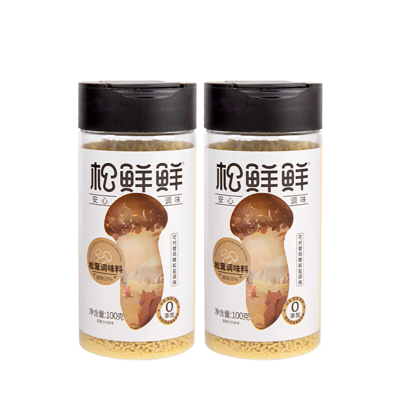松鲜鲜 代替盐鸡精味精煲汤炒菜调味 够鲜够味健康 松茸调味料100g*10瓶