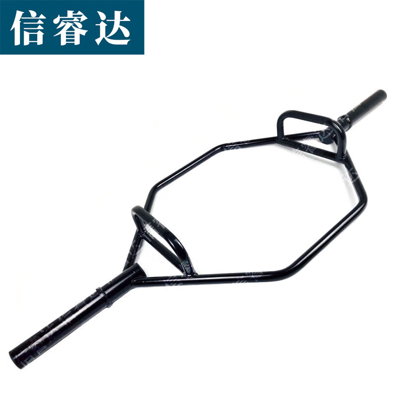 信睿达六角杠铃杆 深蹲大环形健身器材 实心六角杠(装片区5cm)