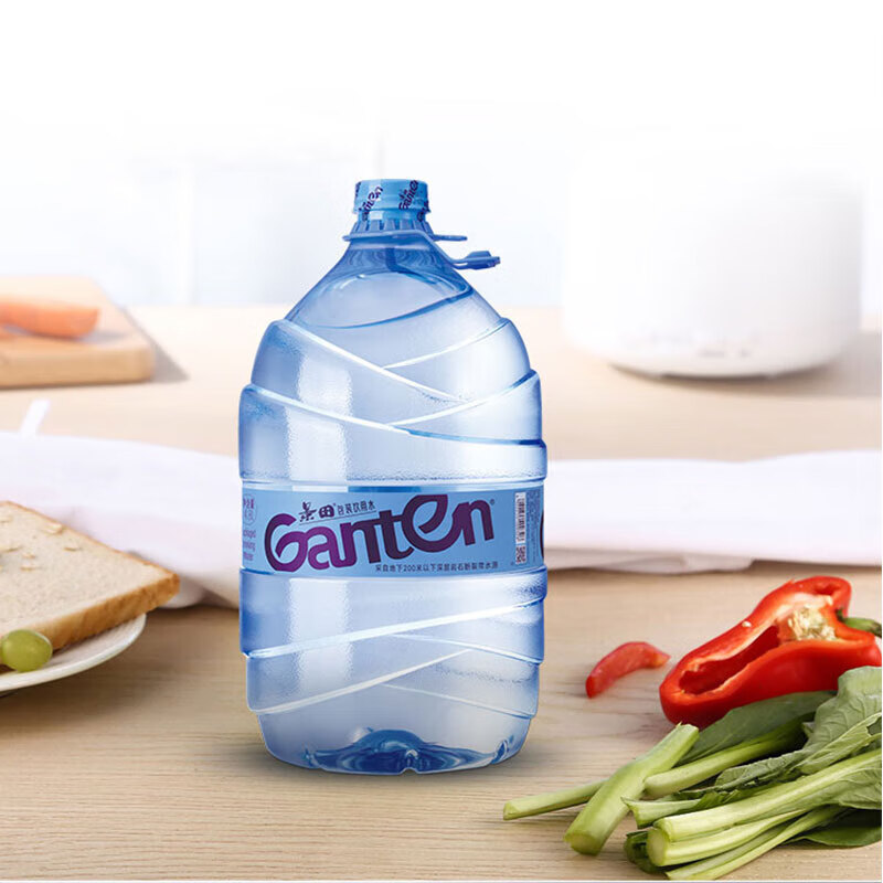 景田饮用桶装水天然泉水 一次性大桶水 15L 20桶