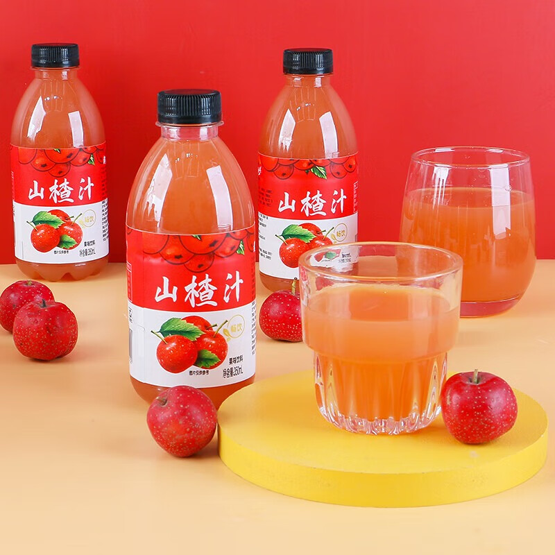 趣小馋 山楂汁饮料350ml*12瓶 小瓶饮料便携水果汁饮品