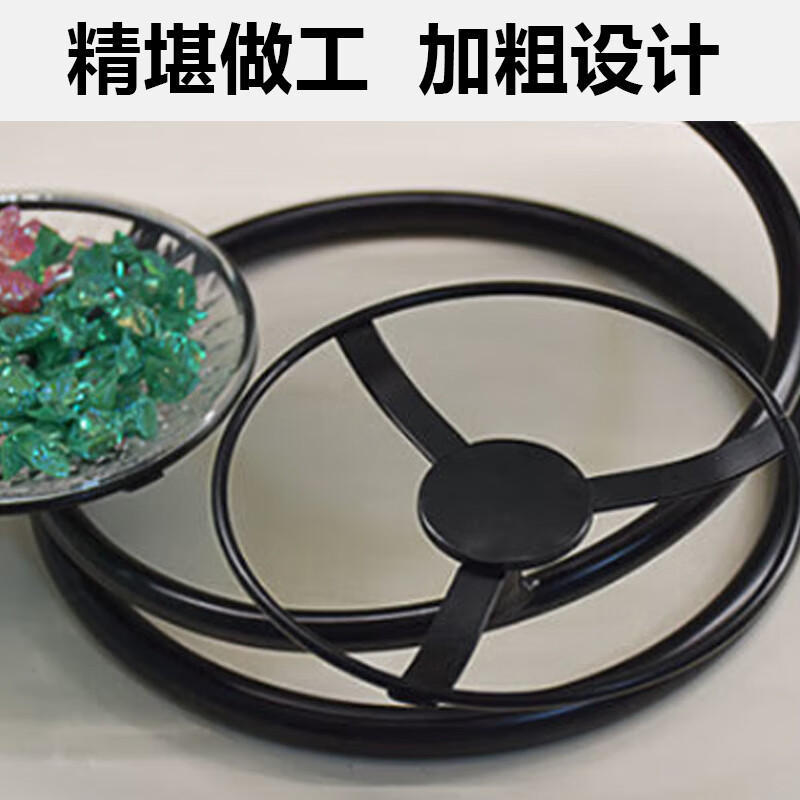 别颖轻奢多层水果盘盘架客厅茶几干果零食摆台黑色五层托盘架5个装