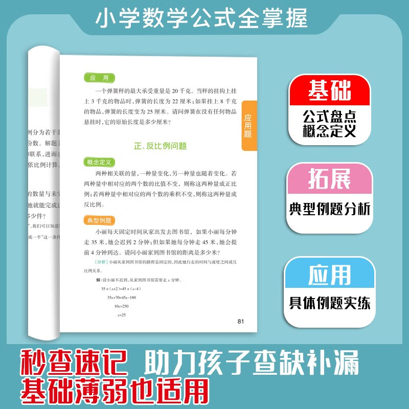【全2册】小学数学公式定理手册+小学生必背文学常识 小学数学公式大全教辅学习资料工具书