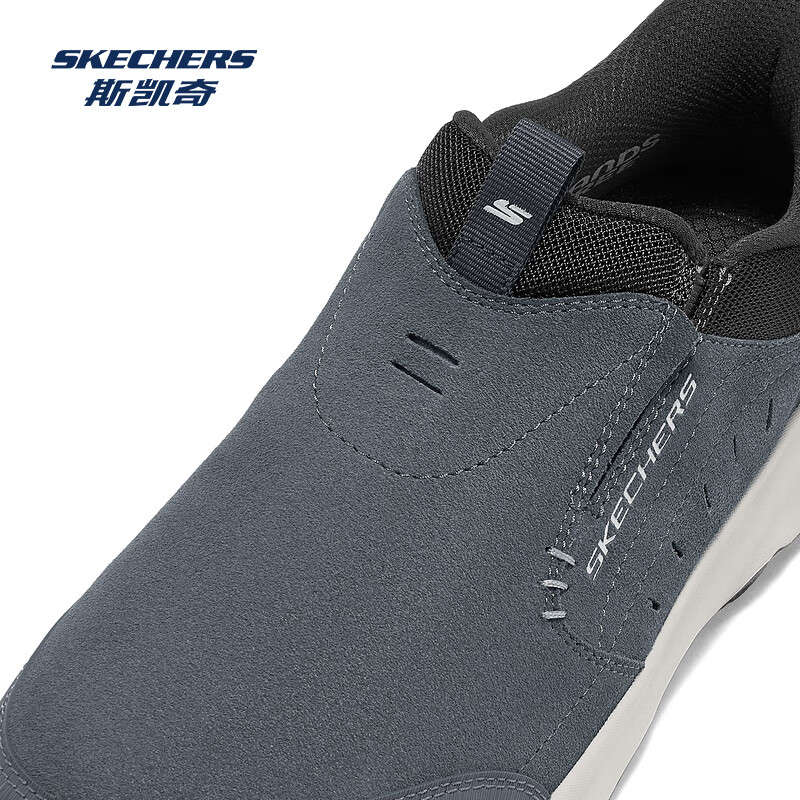 斯凯奇（Skechers）新款男一脚蹬厚底舒适休闲健步鞋237786
