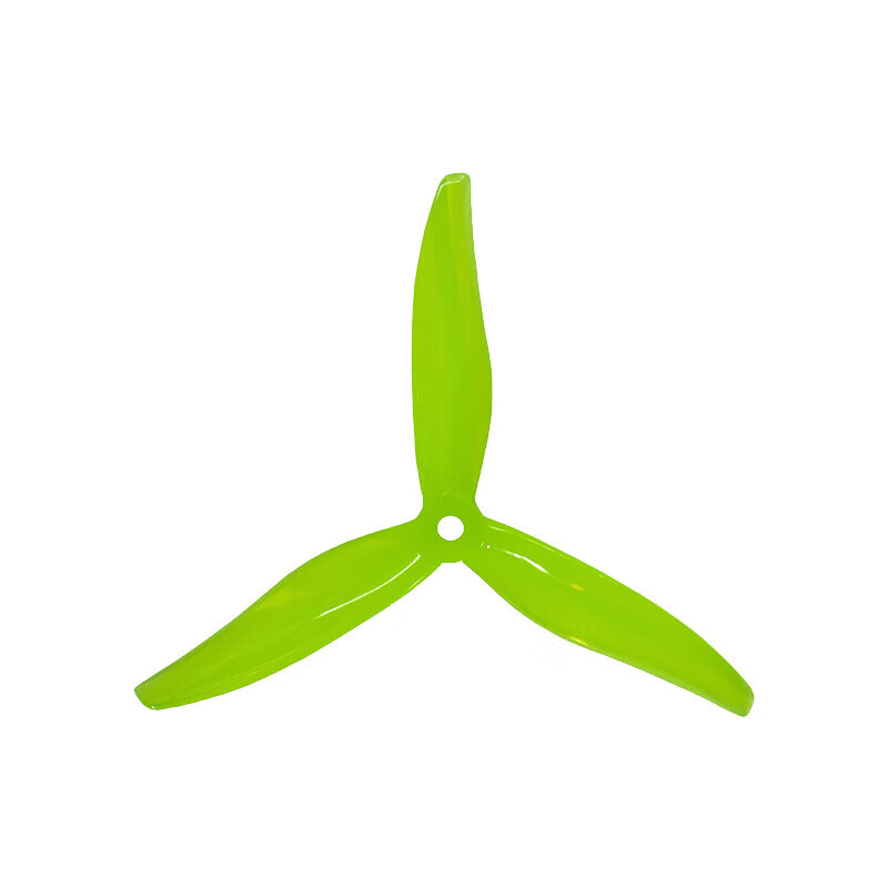 红黑坐标穿越机螺旋桨叶 51377  5寸PC三叶桨 淡荧光黄（1包2正2反）