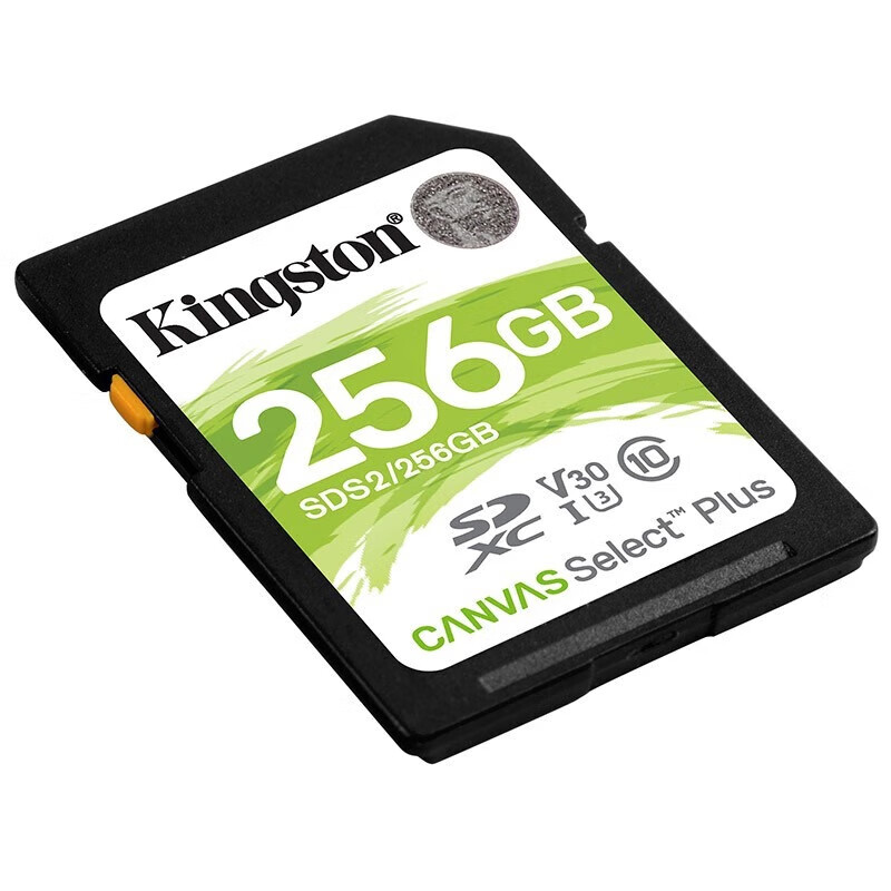 金士顿（Kingston）SD卡相机存储卡单反微单相机内存卡 class10 SDS2/256GB【V30丨读速100MB/s】