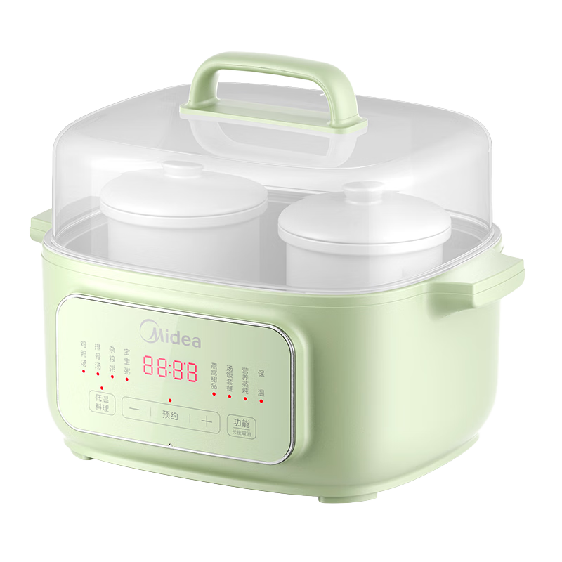 美的  1.8L隔水炖电锅一体多功能锅MD-DZE1801
