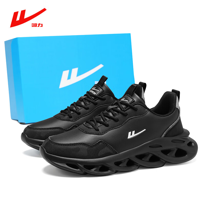 回力男鞋2025夏季新款男士老爹鞋厚底增高运动休闲鞋子男 白色  39 