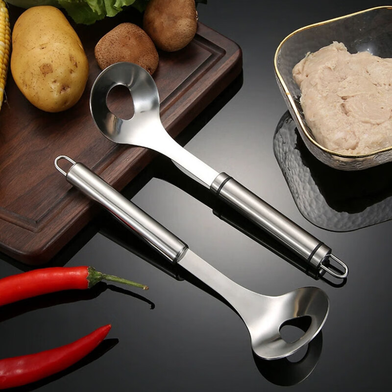 京楚源肉丸辅助勺家用厨房挤丸子制作器鱼丸虾滑手动挖勺工具