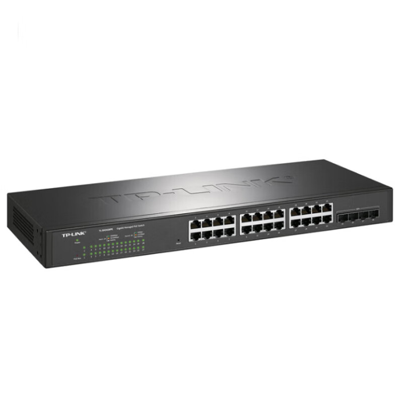 TP-LINK 普联TL-SH2428PE 28口万兆上联云管理PoE交换机4万兆光口24千兆网口网管型