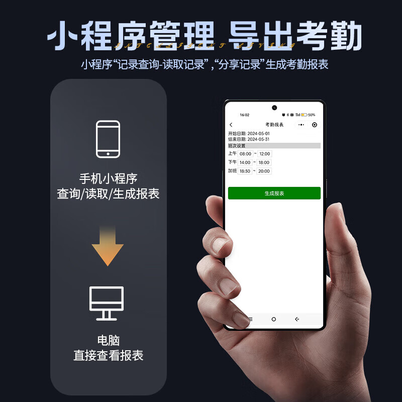 真地（Realand）3D人脸识别门禁玻璃门指纹锁单双门蓝牙智能锁办公室商铺密码锁电子锁带可充电池应急钥匙ZD507