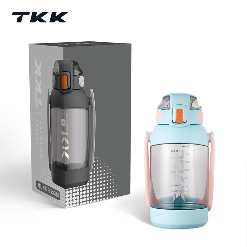 TKK猎鹰大容量水壶塑料杯 青海蓝 1200ML TKK1015（个）