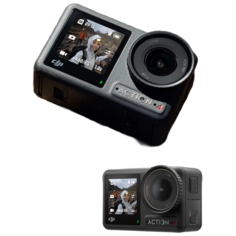 大疆（DJI）Osmo Action 4 灵眸运动相机 户外vlog相机 OA4防抖摄像机 全能套装 官方标配 无内存卡