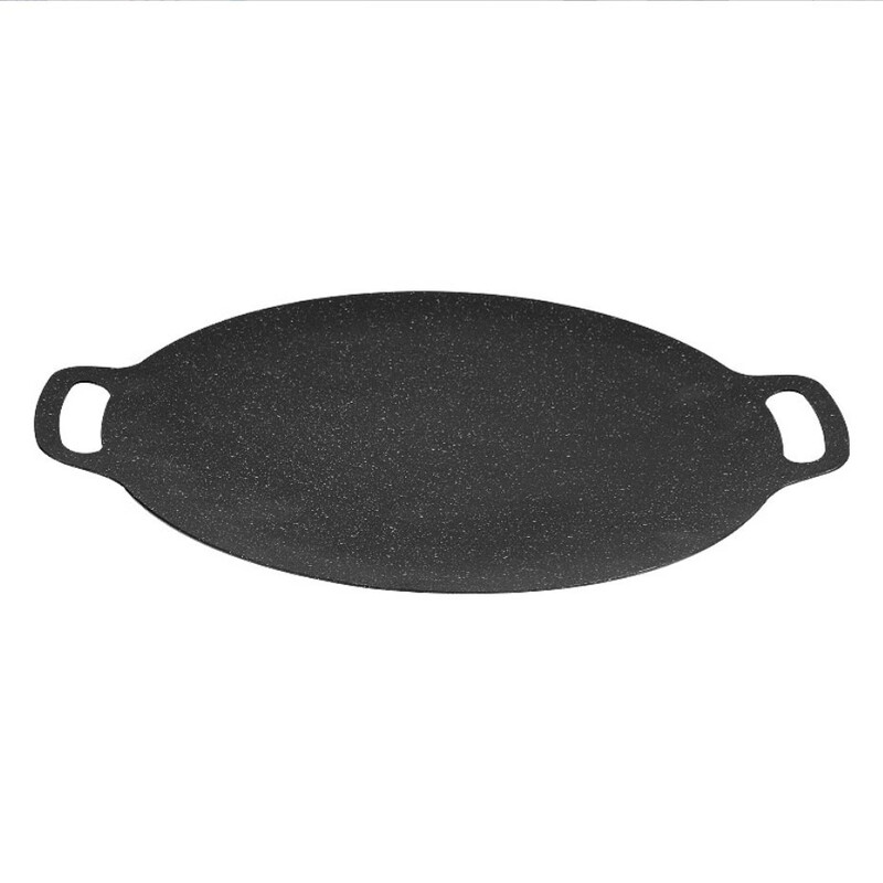 羽泰韩式煎烤盘家用户外通用烤肉盘多功能炉灶通用 30cm（简装）*2个