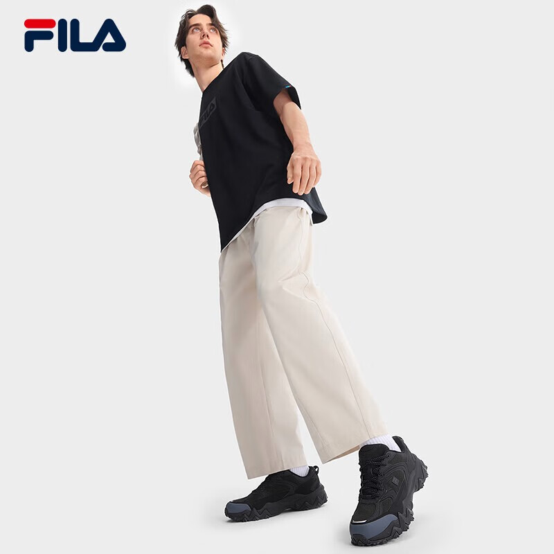 斐乐男鞋老爹鞋欧客漫运动鞋网面鞋休闲鞋 黑-BK 39