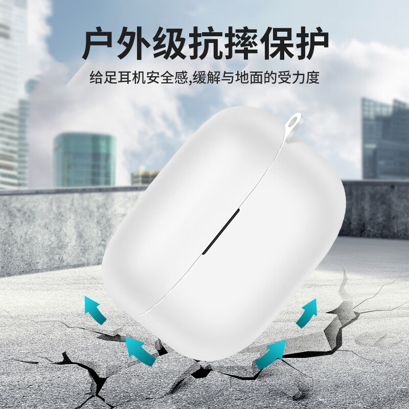 KMaxAI适用索尼 LinkBuds S透明保护套 Sony纯色保护壳 真无线耳机充电仓防摔磨砂套简约超薄软壳