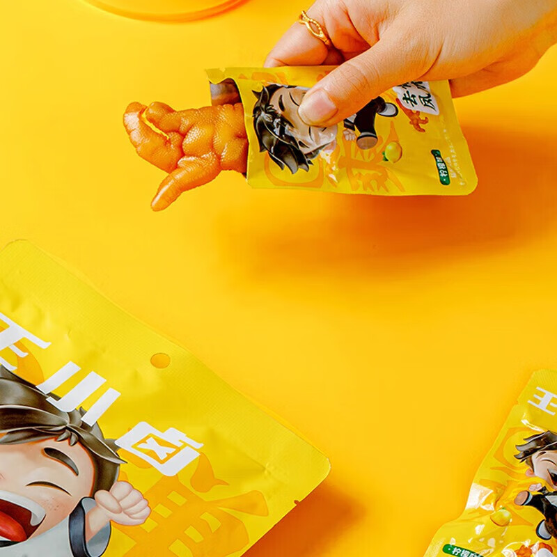 王小卤 去骨凤爪【香辣味】开袋即食休闲零食 独立包装72g*3袋