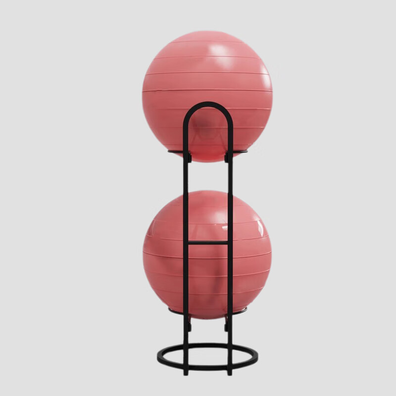 塔工 瑜伽球架子 收纳健身器材放置物架 黑色放6个（瑜伽球通用）