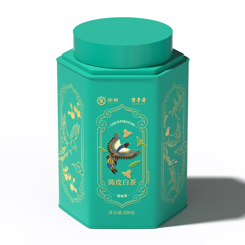 陈李济  联名中茶陈皮白茶罐装200g