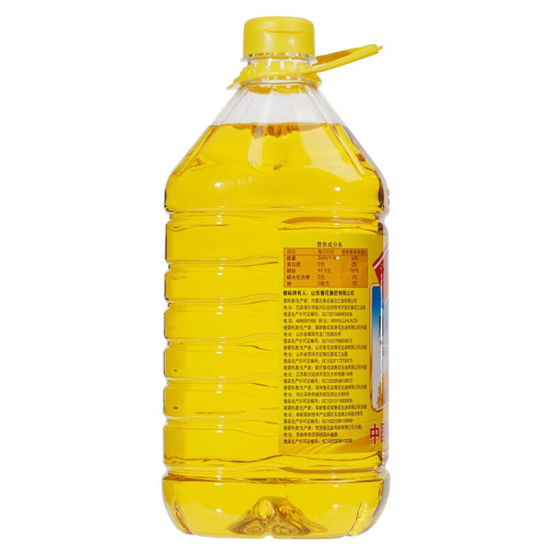 鲁花葵花仁油物理压榨 家用食用油葵花籽油 植物油 3.68升葵花仁