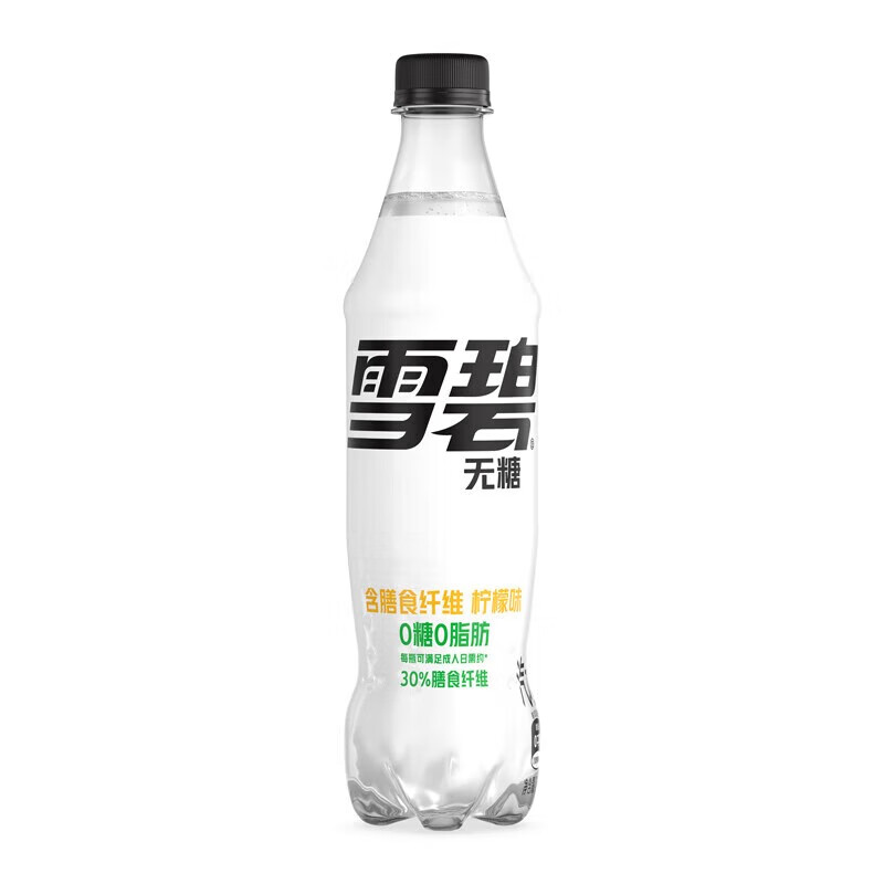 可口可乐 碳酸饮料汽水 清爽柠檬味 爽口 无糖 雪碧纤维+(500ml*12瓶)*5箱